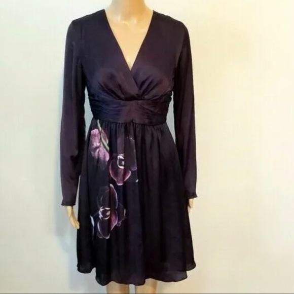 Altuzarra For Target Long Sleeve Purple Orchid Dress US 12 - Picture 3 of 8